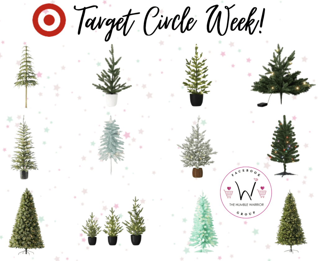 mini Christmas trees over at Target!
